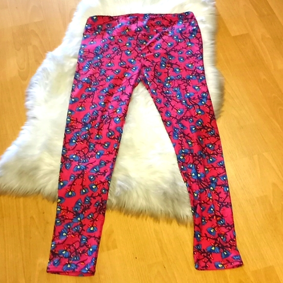 LulaRoe Floral Printed Leggings- T&C-#1569+ - Picture 6 of 10